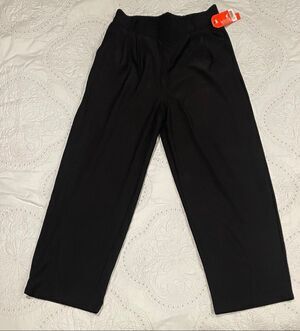 Maze Collection Black Soft Dress Pants 2X Stretchy New